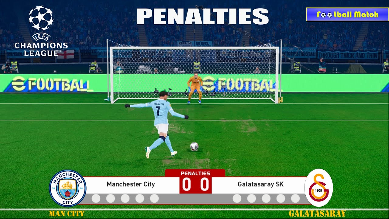 Manchester City vs Galatasaray | UEFA Champions League 25/26 | Full Match Simulation PES