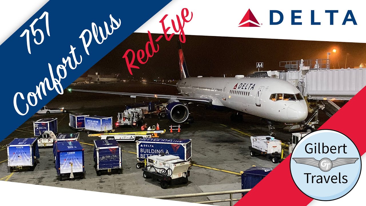 How to Enjoy a Domestic Redeye on Delta Air Lines 757-200 Economy Comfort+ in 2022