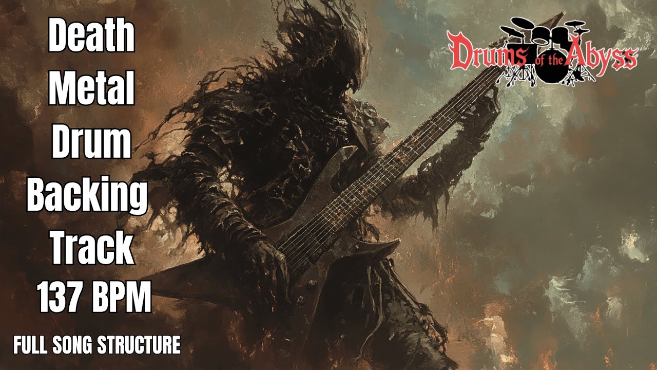 137 BPM Death Metal Drum Track – Mid-Tempo Brutality with Precision Groove
