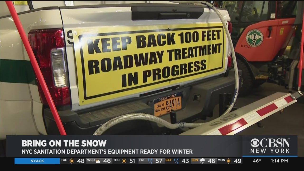 NYC Sanitation Department's Equipment Ready For Winter
