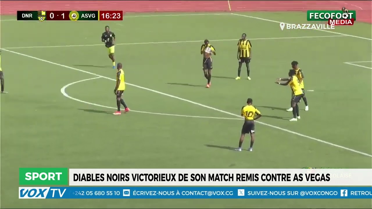 Les Diables Noirs victorieux de leur match remis contre l'AS Vegas