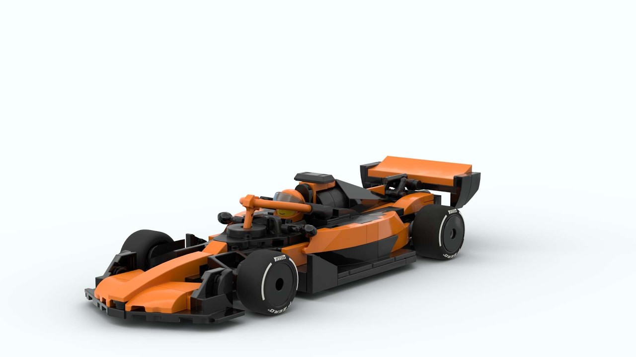 Lego MOC 256794 McLaren MCL40 вращается 3D модель