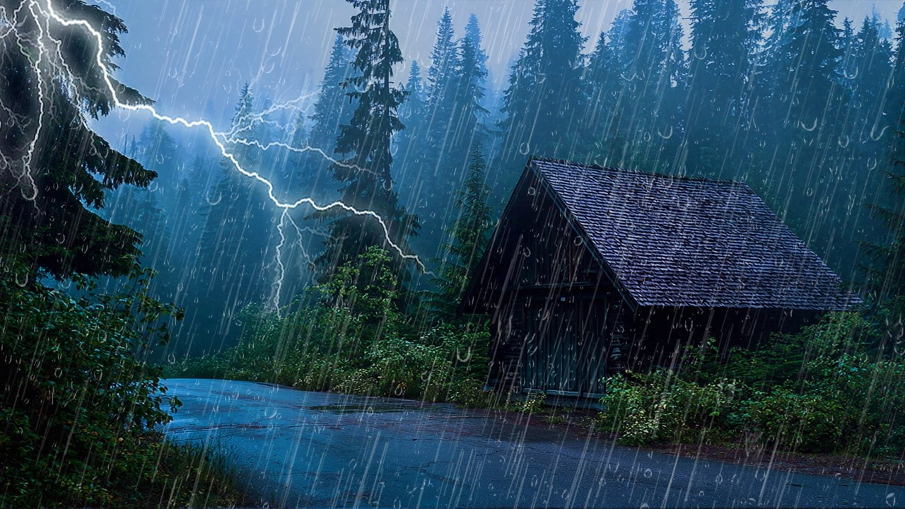 Sue&ntilde;o Profundo Perfecto Durante Noche Lluviosa - Sonidos De Lluvia Intensa Para Dormir y Truenos