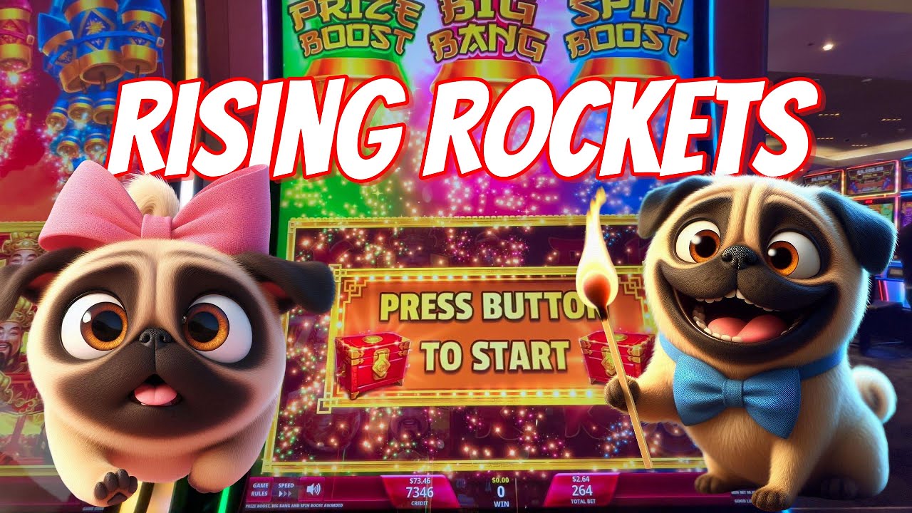 ВСЕ ТРИ фейерверка СРАЗУ! Игровой автомат Rising Rockets Emperor | Gambling Pugs
