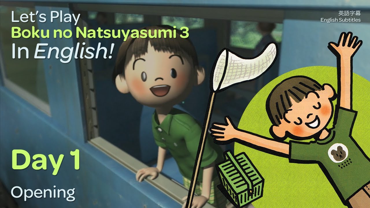 (Day 1) Let's Play Boku no Natsuyasumi 3 in English!