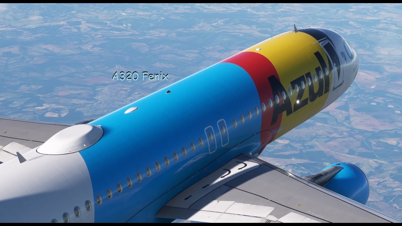 AZUL A320 PATO DONALD Fenix - Microsoft Flight Simulator 2020. Cmte Luiz Gallo - SBCF-SBUR