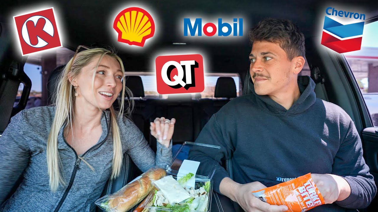 EATING ONLY GAS STATION FOOD FOR 24 HOURS!! *one letter challenge*