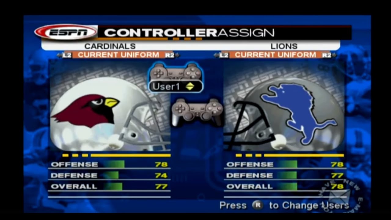 Ep2 NFL 2K4: Cards vs Lions Turn the volume DOWN!