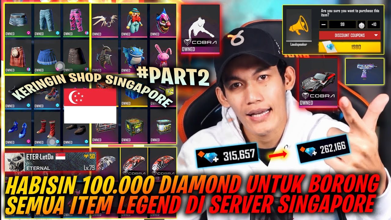 Shop Di Server Singapore Udah Kering Sampe Ke Akar-Akarnya! Habis 10Juta Lebih #part2 #TiktokBonus