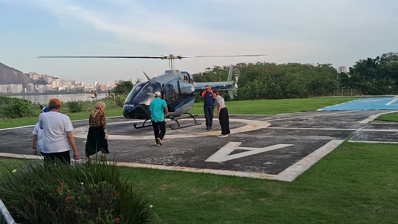 Pouso e Decolagem do H-125 B3 Esquilo(PS-LET)- Lagoa-RJ - 21/09/25