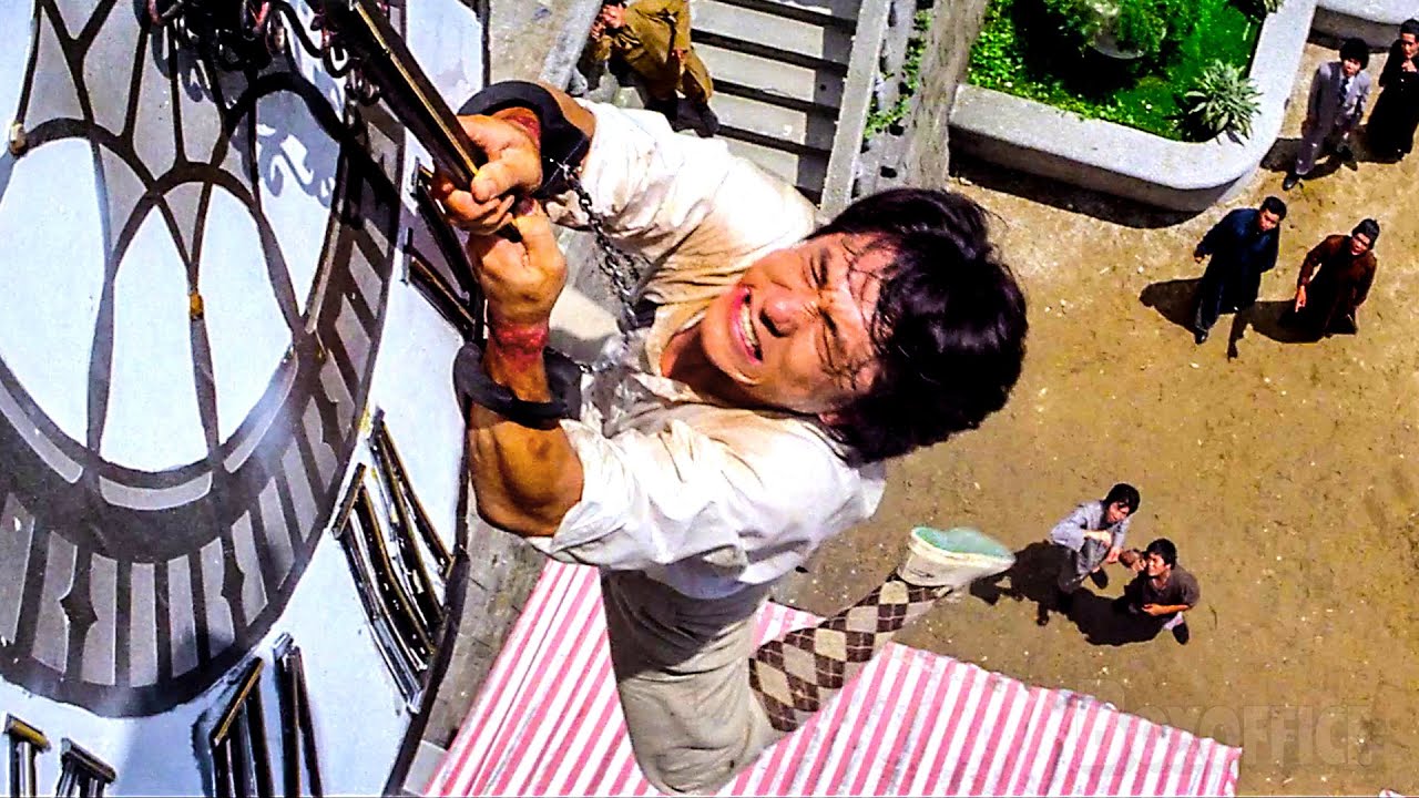 Jackie Chan jumps off the Bell Tower | Project A | CLIP