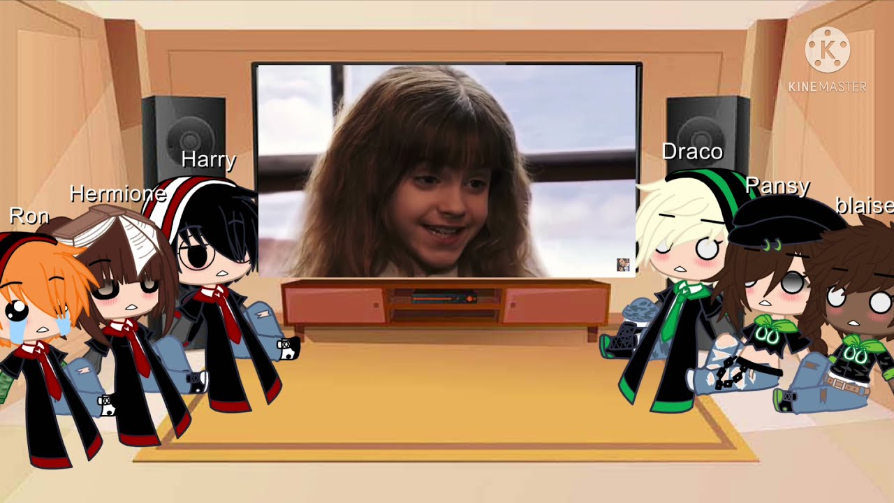 HP Characters react to the Golden Trio||Gacha Club||first reaction video so it isn’t great||