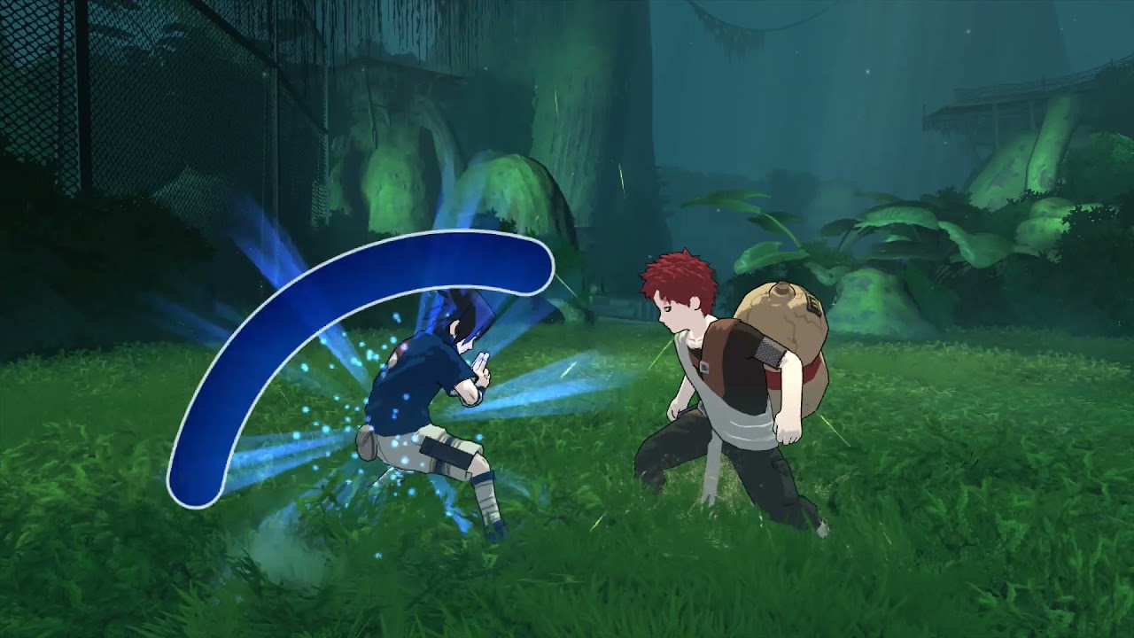 Naruto: Rise of a Ninja Online - Sasuke vs Gaara Match 1 1/17 (Xbox 360)