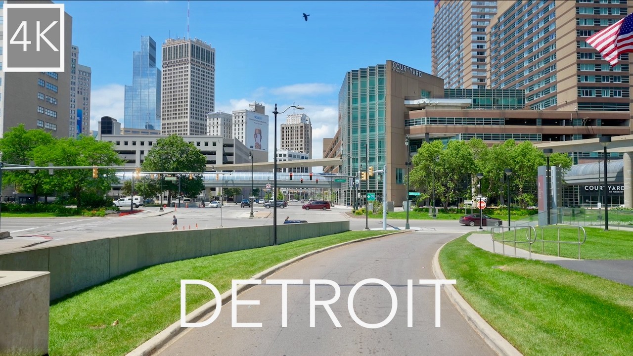 Detroit Michigan 4K Drive | Exploring the Motor City | Driving Tour