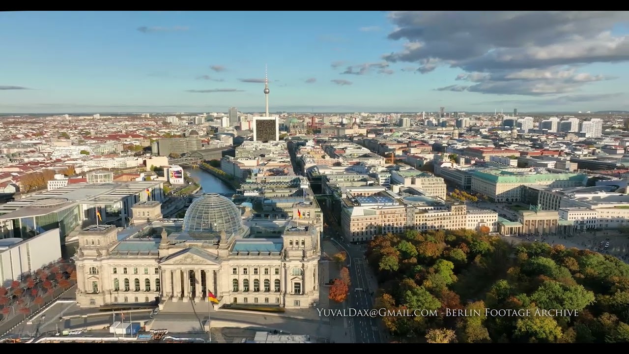 Reichstag Berlin aerial