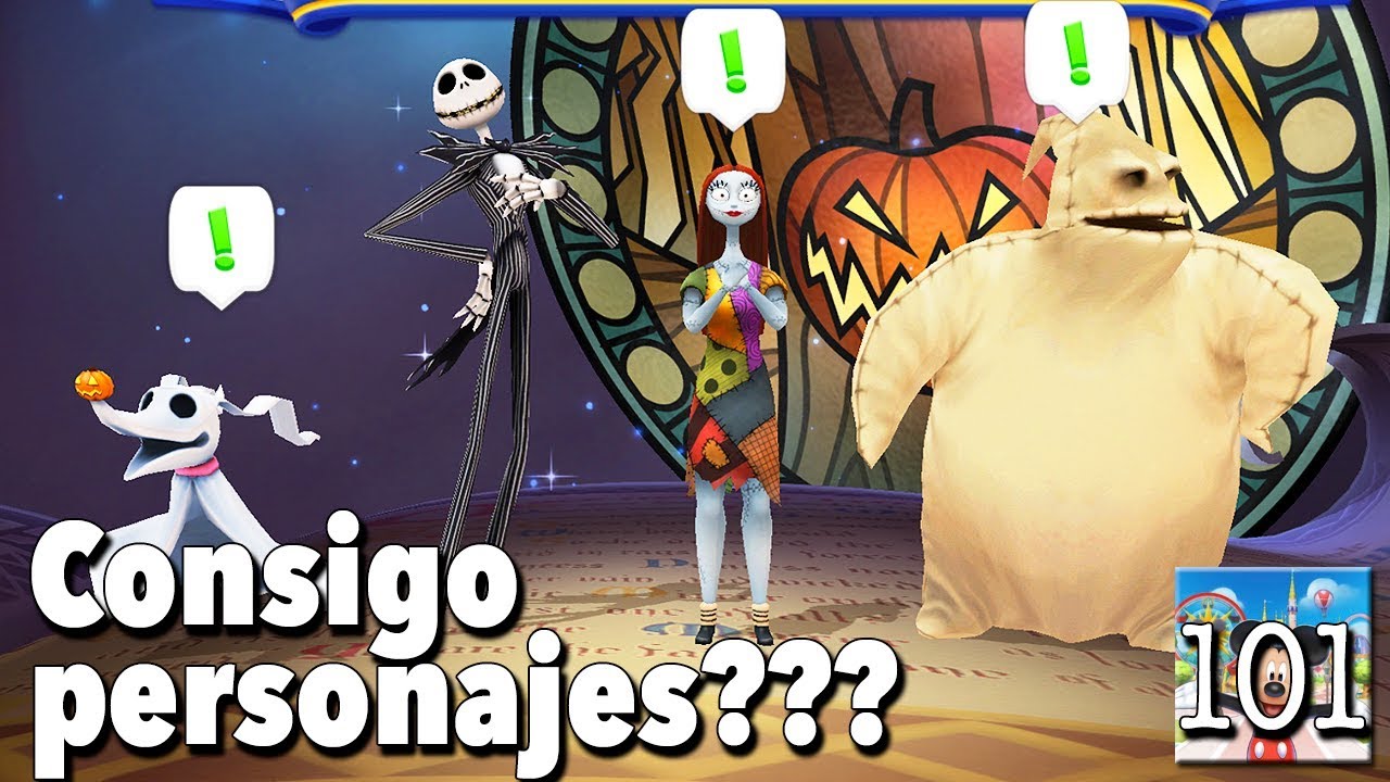 Consigo nuevos personajes de PESADILLA ANTES DE NAVIDAD?? / Juego Disney Magic Kingdoms - Gameplay