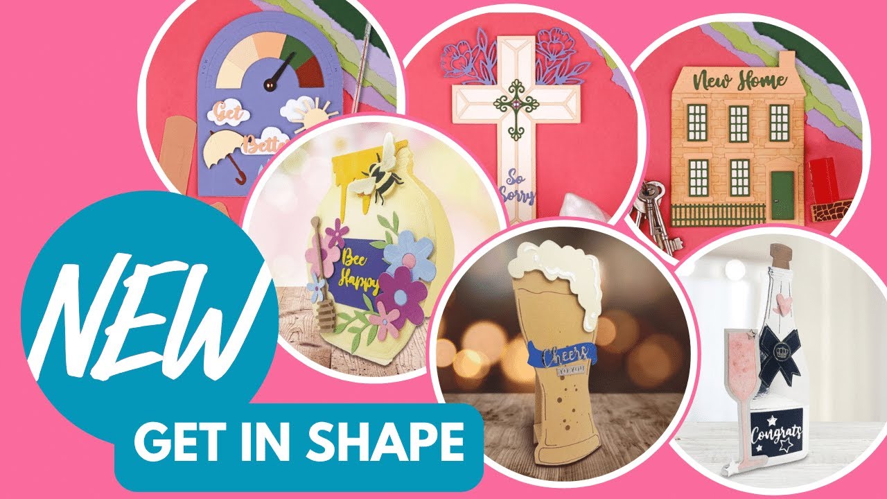 New GET IN SHAPE 2 Card Collection! Easy Valentines Card Idea.