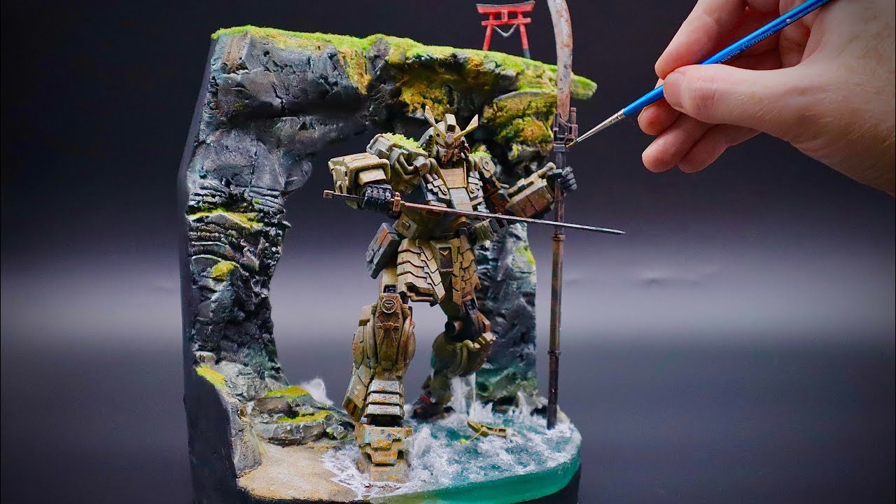 I Made an Ancient Samurai Gundam Diorama (this project took over 5 years)