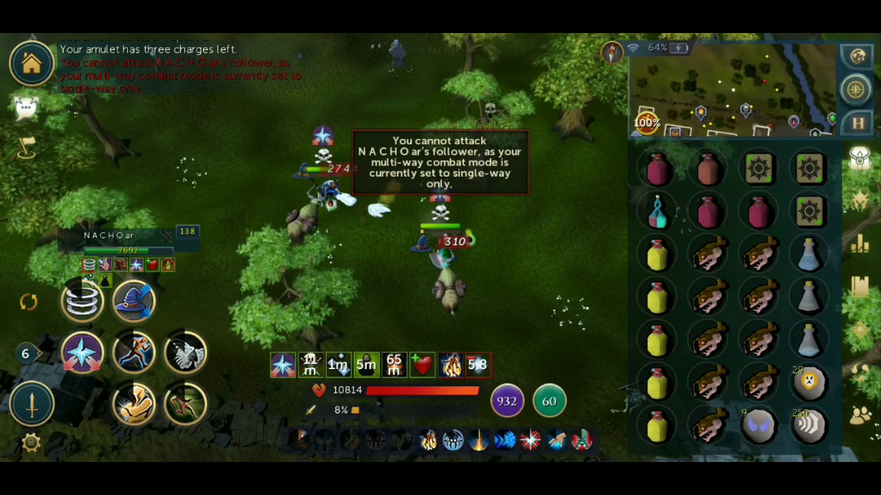Rs3 pking with Nox Staff - RuneScape Mobile