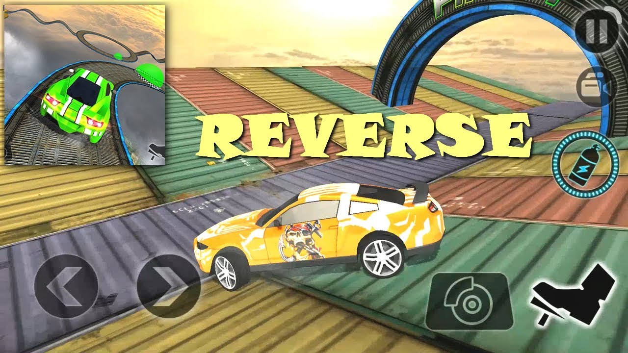 Cool Fullscreen Reverse Gameplay HD - Impossible Stunt Car Tracks 3D