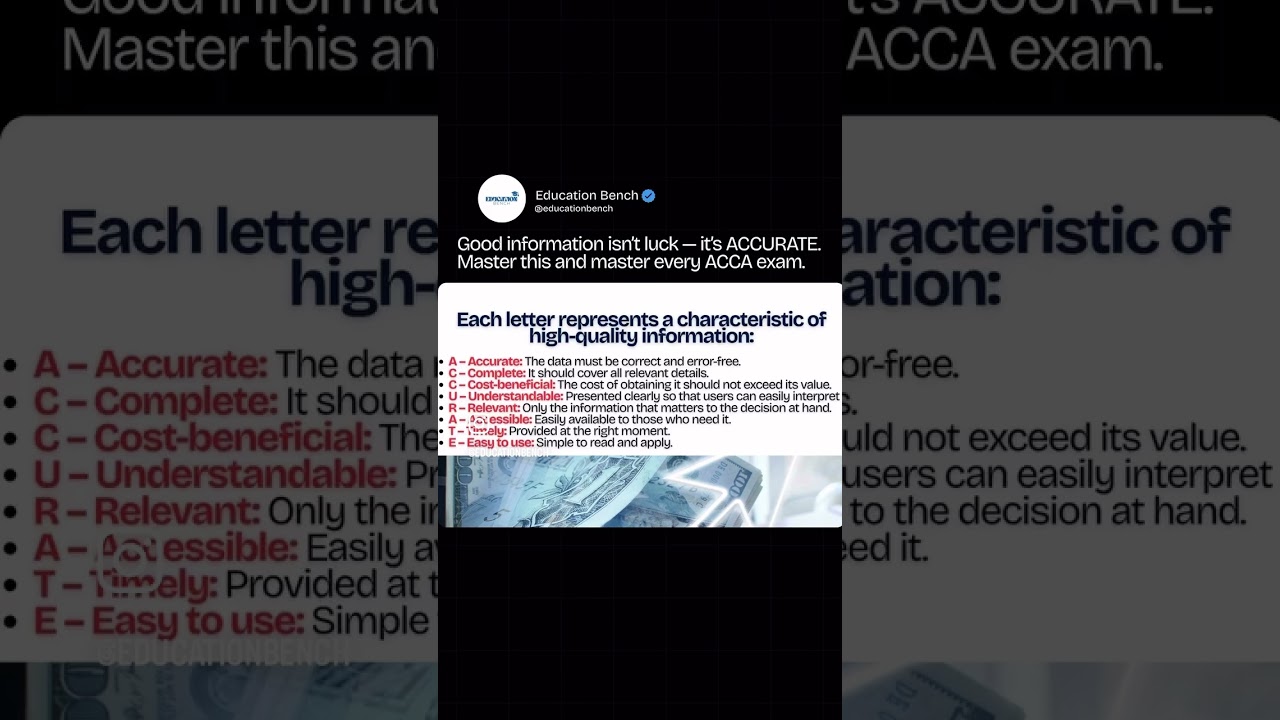 Студенты ACCA: Формула ИНФОРМАЦИИ, которую нельзя игнорировать! 🎯 