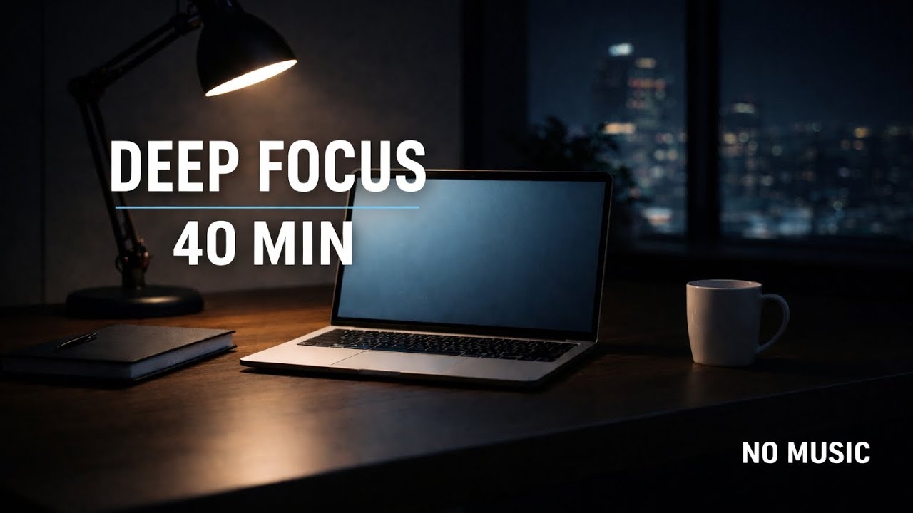 40 Minutes – Deep Focus Audio for Office & Laptop Work