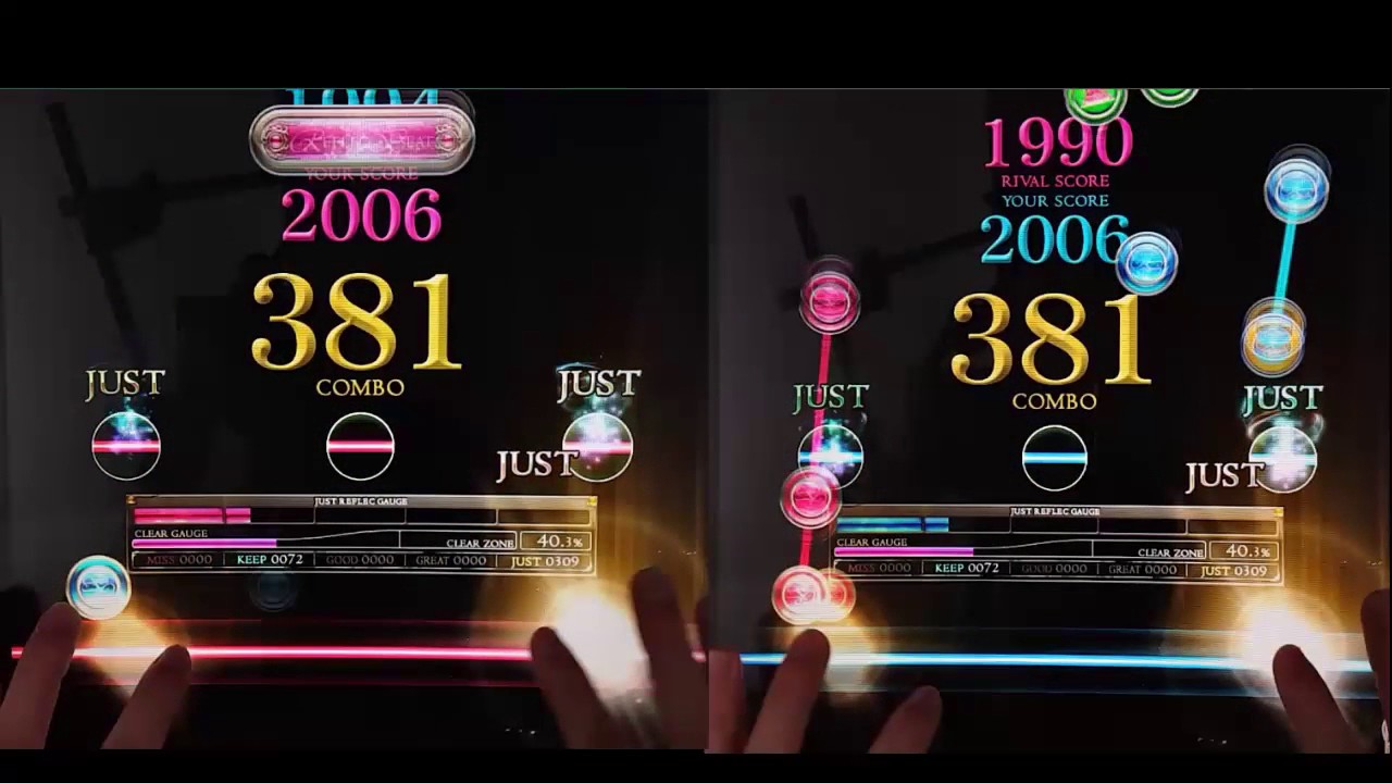 [REFLEC BEAT 悠久のリフレシア] [14] Towards The Horizon (HARD) Red & Blue