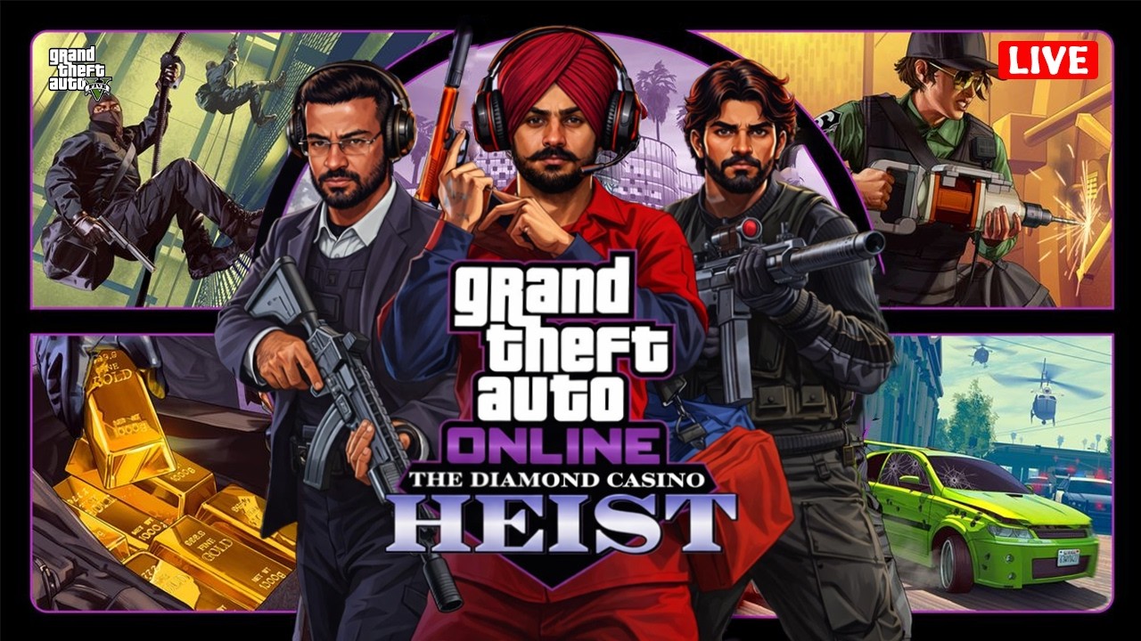GTA 5 ONLINE: THE MILLION DOLLAR HEIST 💰 (Diamond Casino Heist) @rawyash2608  @HARRYSLIVE1