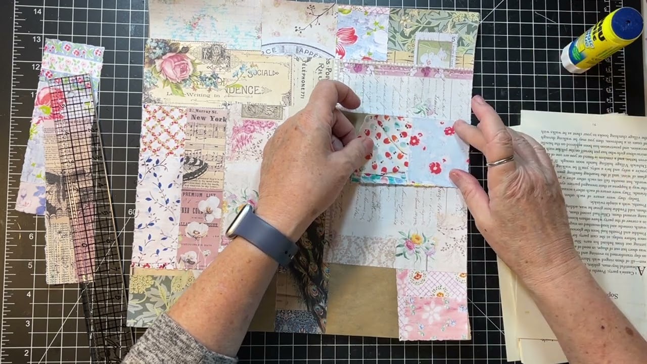 Scrappy Saturday! - Journal Cards for Shirley!  New Collage Strip Idea!