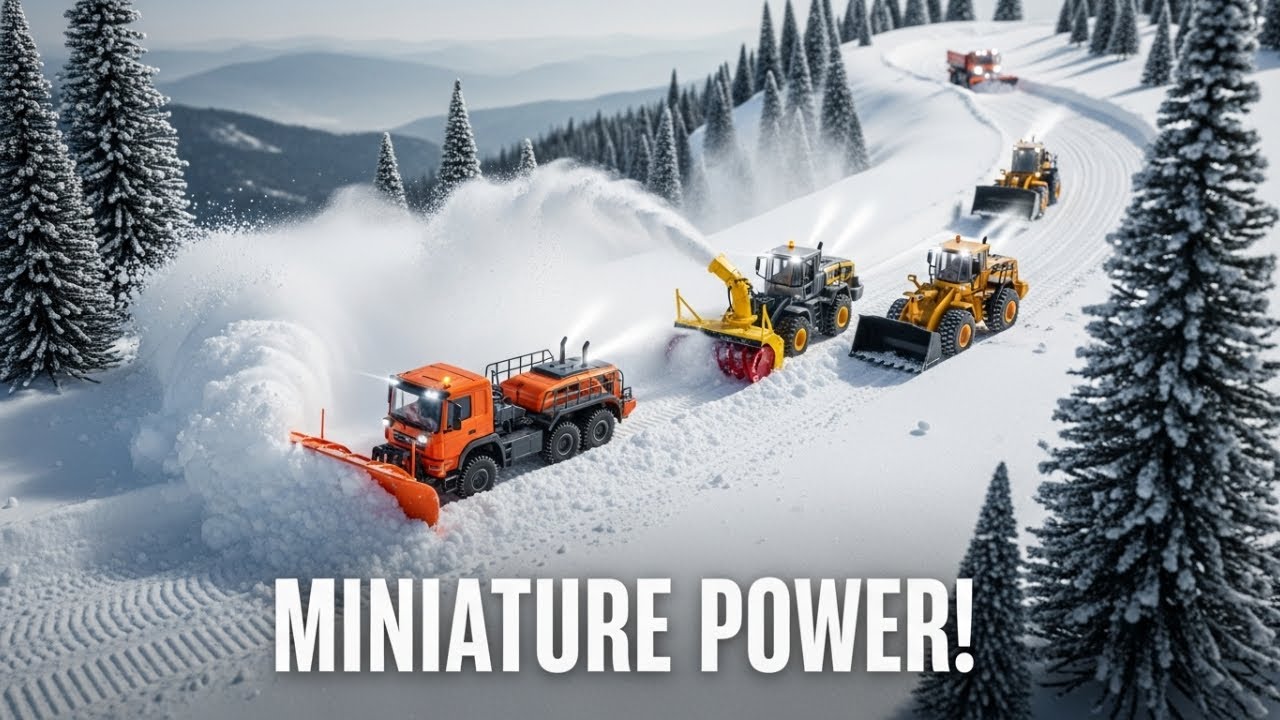 Tiny RC Machines Conquer Extreme Snow: Epic Miniature Winter Clearing!