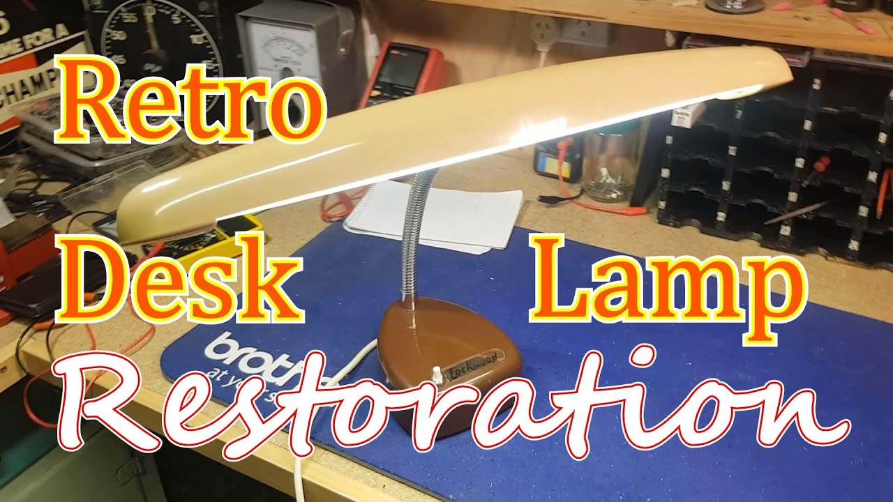 1960s Retro Lockwood Fluoro Desk Lamp Repair & Restoration. Saved from the Rubbish Tip!!