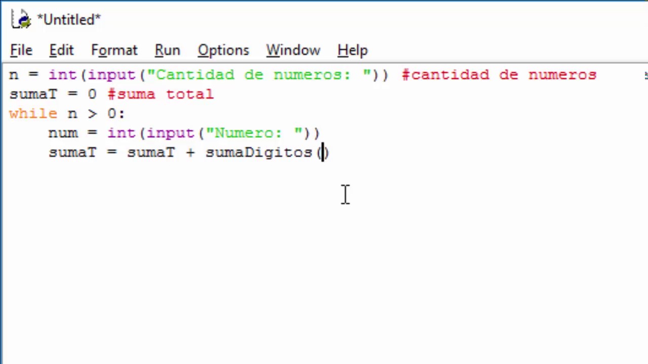 Python | Suma de los dígitos de N números enteros