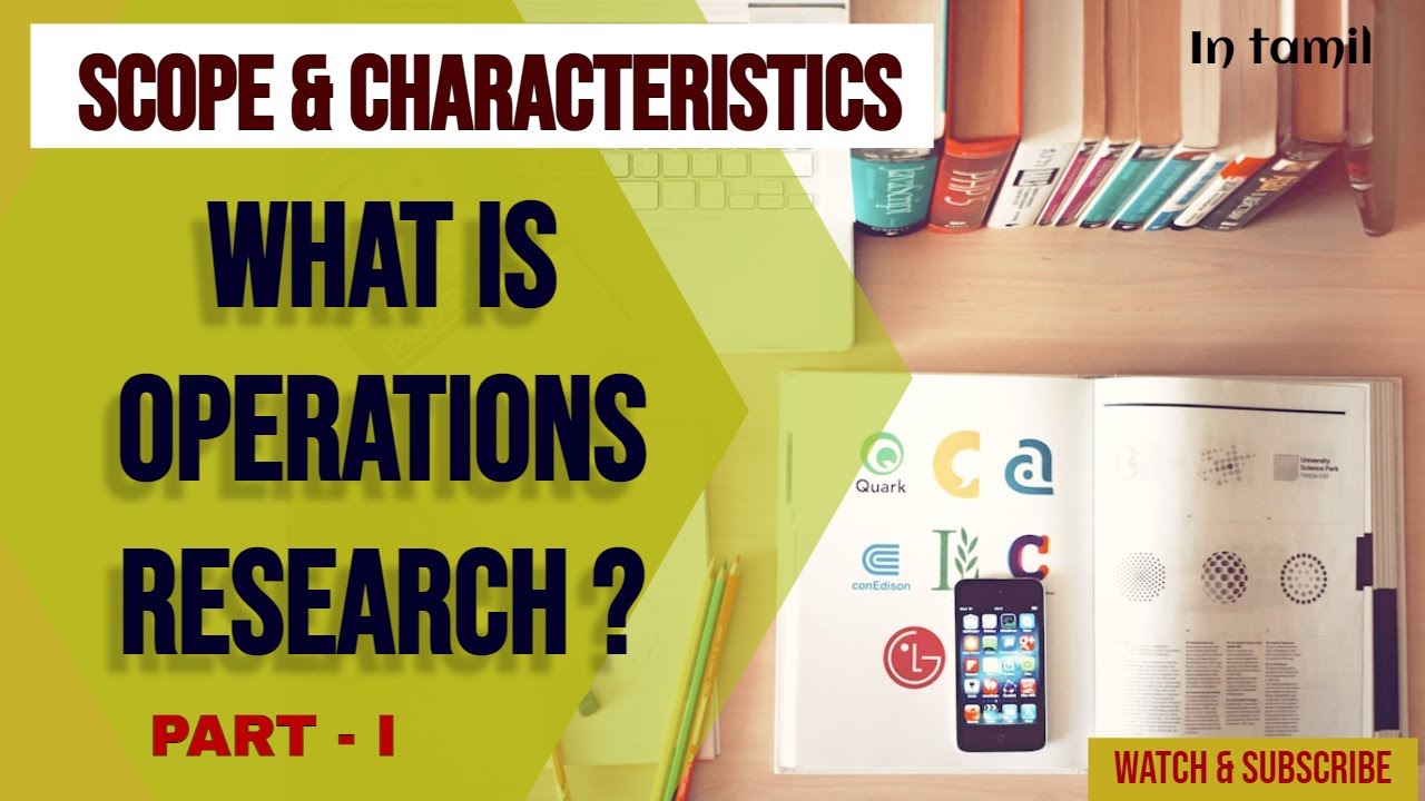 What is Operations Research? Scope & Characteristics of OR in Tamil [Part 1](Complete Course)