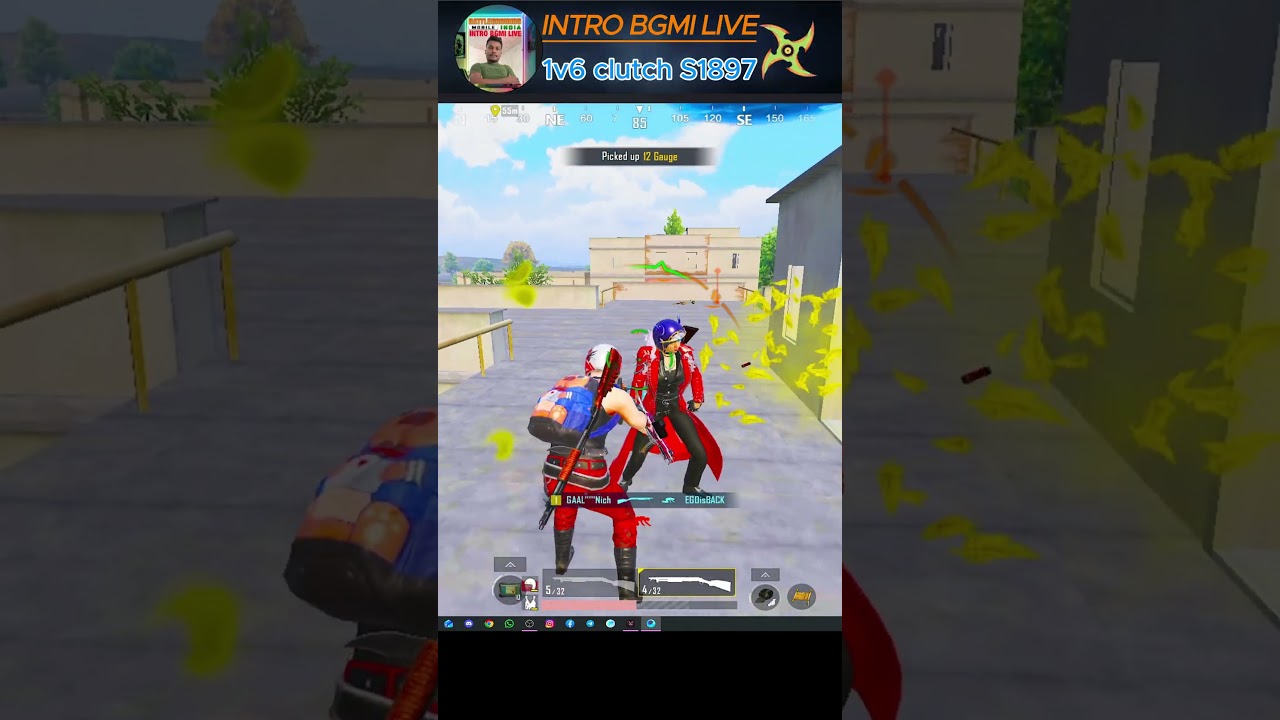 INSANE 1vs6 Clutch in Bgmi Live Gameplay