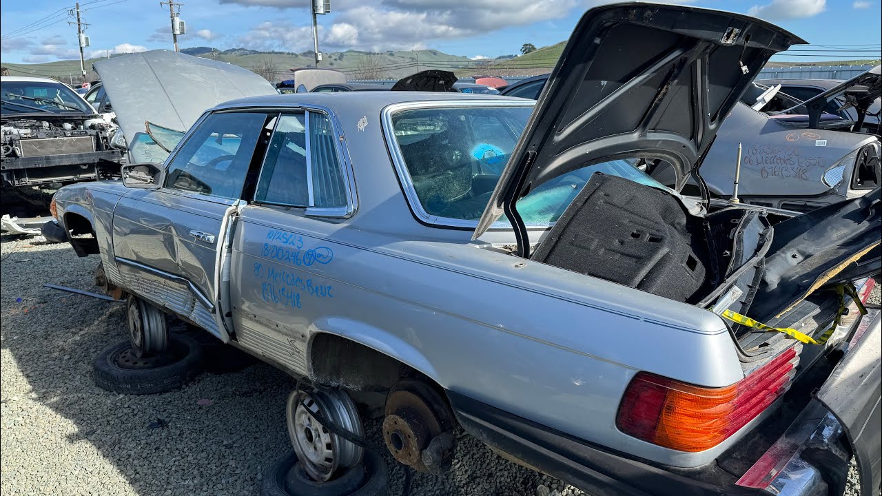 1980 Mercedes-Benz 450SLC C107 at Junkyard.