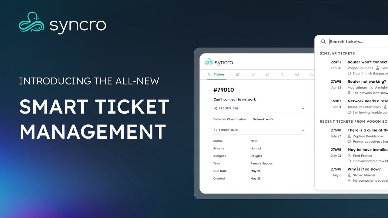 NEW Smart Ticket Management | Syncro