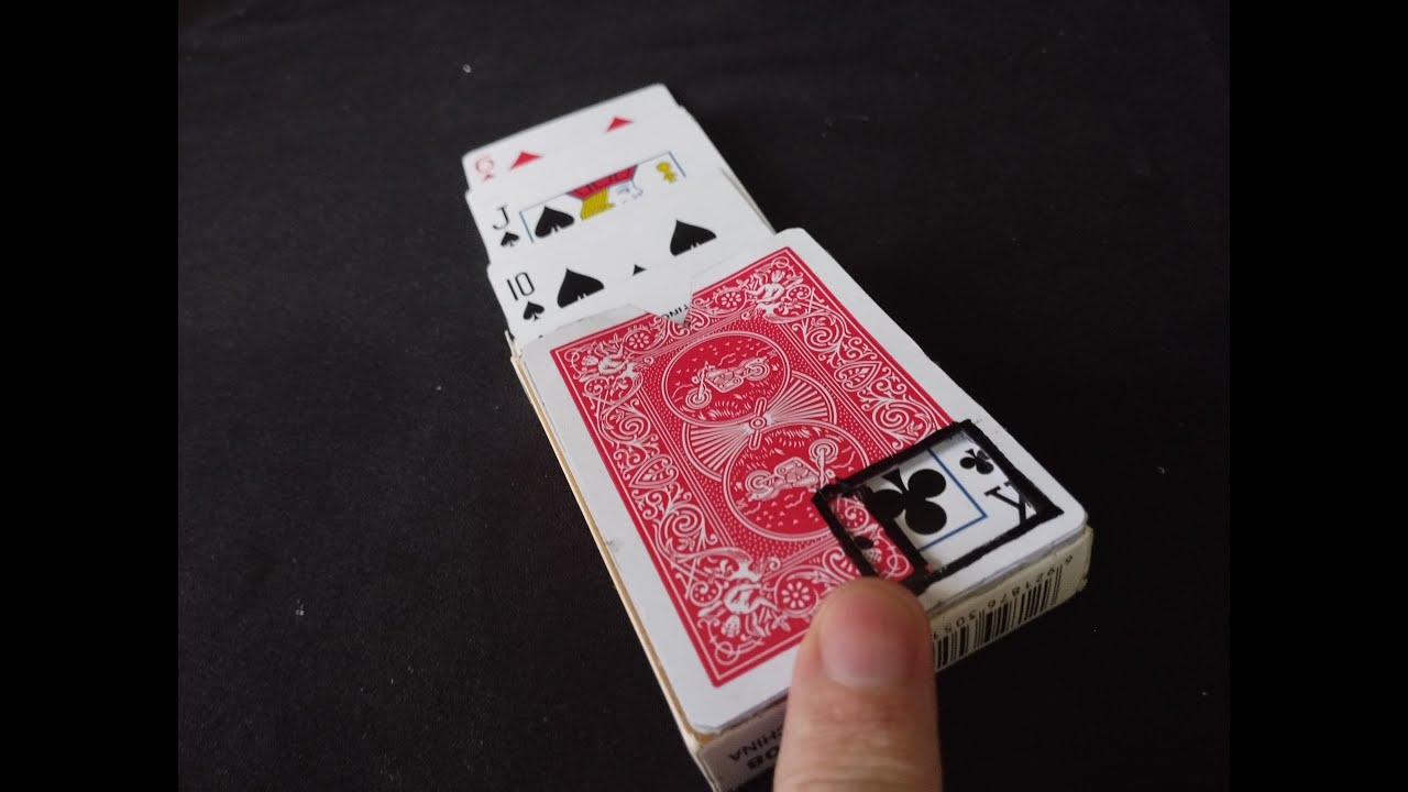 Secret door card trick revealed & how to make.