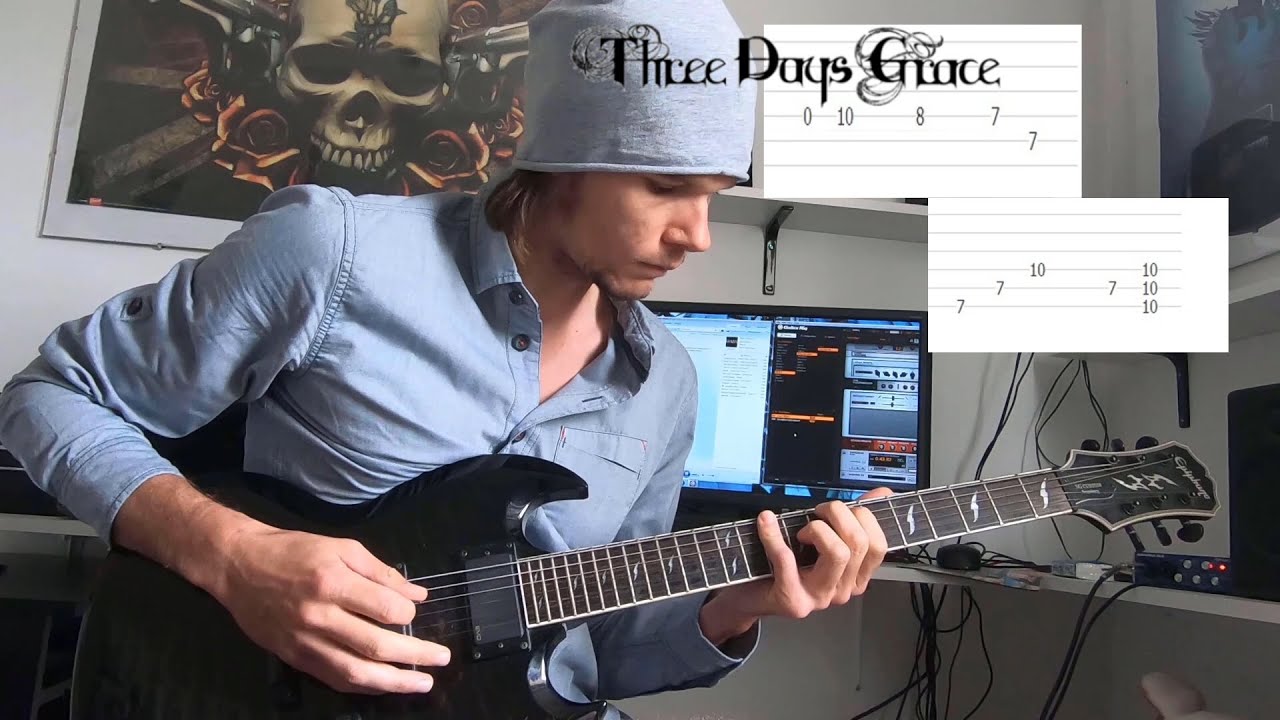 Never Too Late - Three Days Grace - Guitar Cover with Tabs