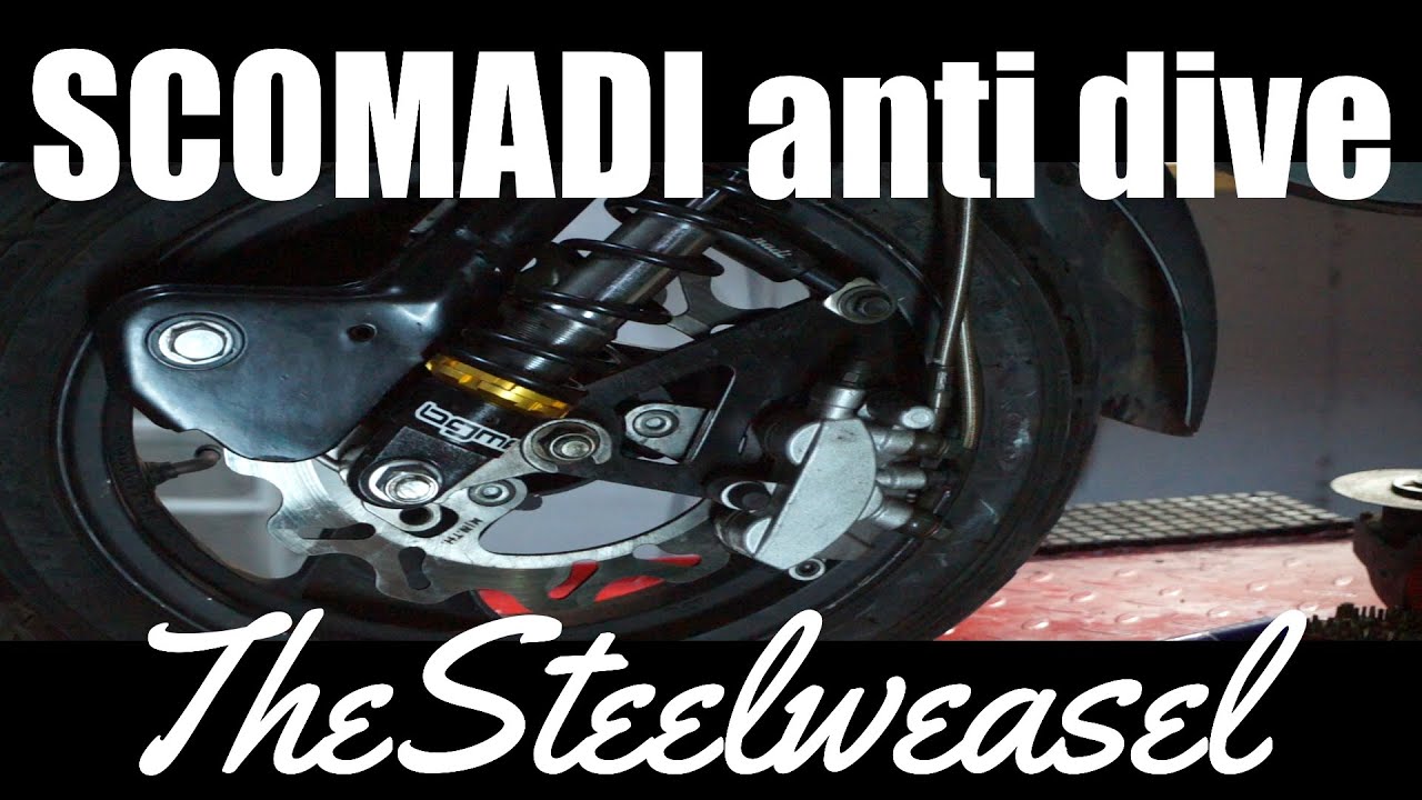 Scomadi and royal alloy anti dive solution#lambretta#steelweasel