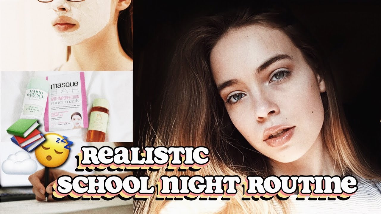 My REALISTIC School Night Routine 2018! (& Study With Me)