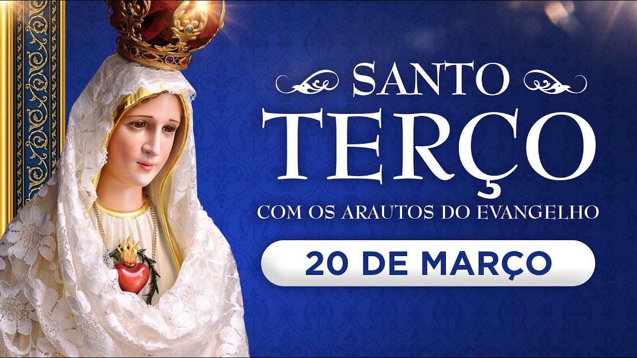 Santo Terço diário | Sexta-feira, 20 de março | Mistérios dolorosos #rosário