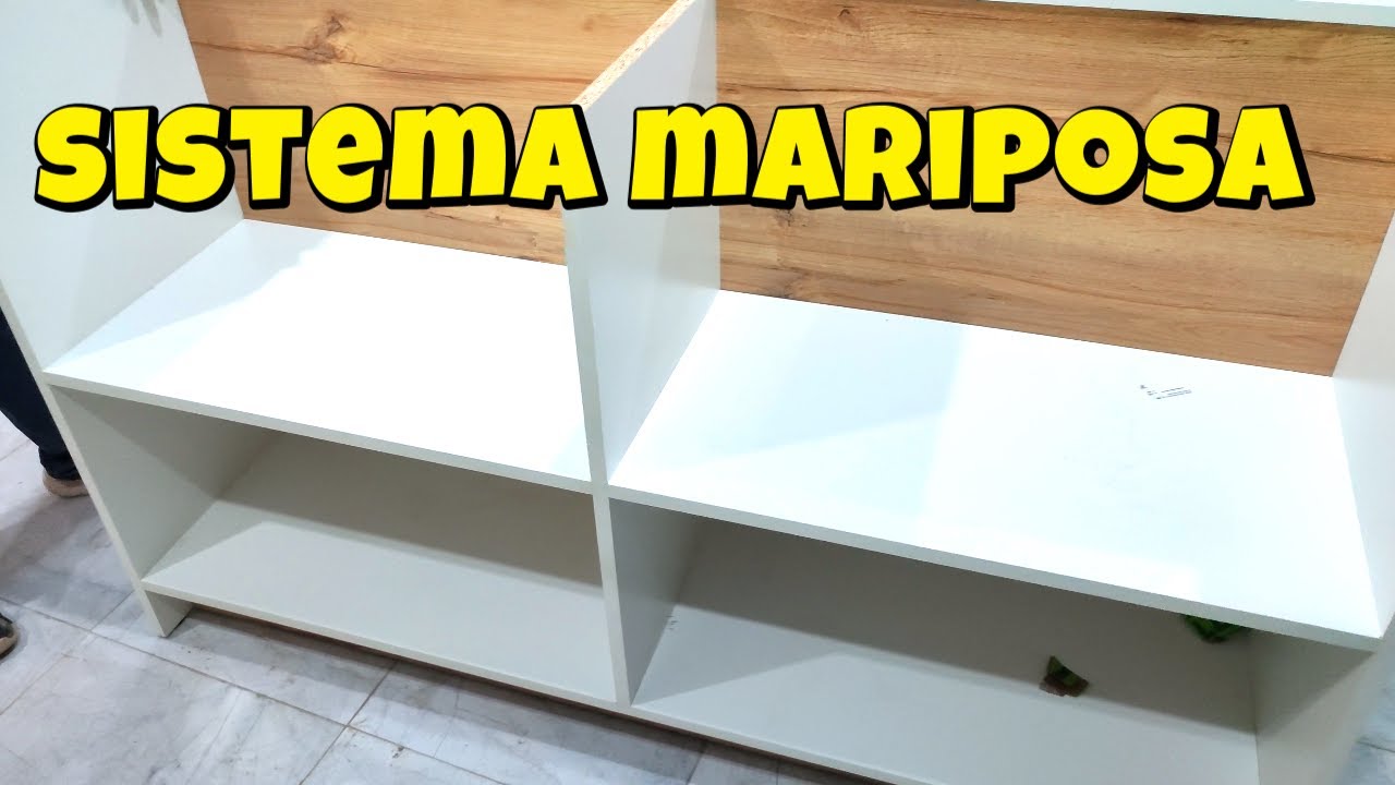 cómo hacer la union en cruz o sistema mariposa en mueble de melamina