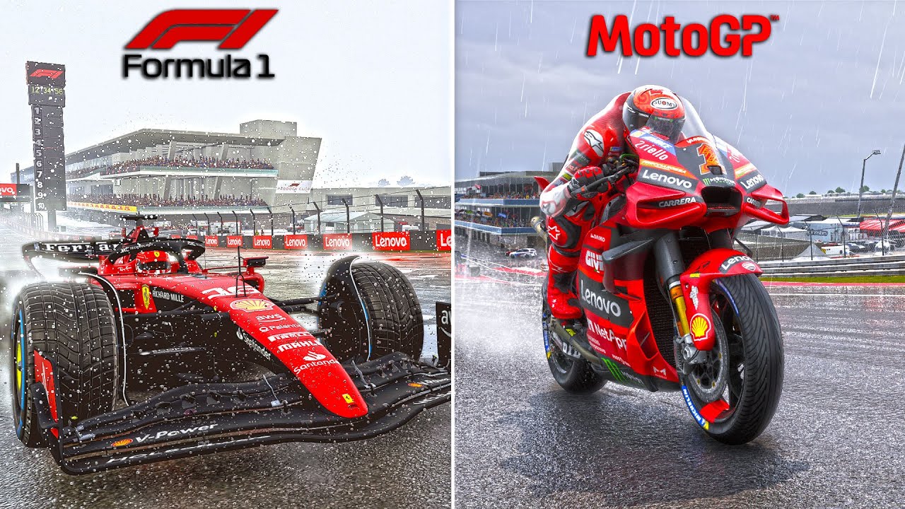 F1 против MotoGP | Сравнение геймплея Rain (2013-2023)