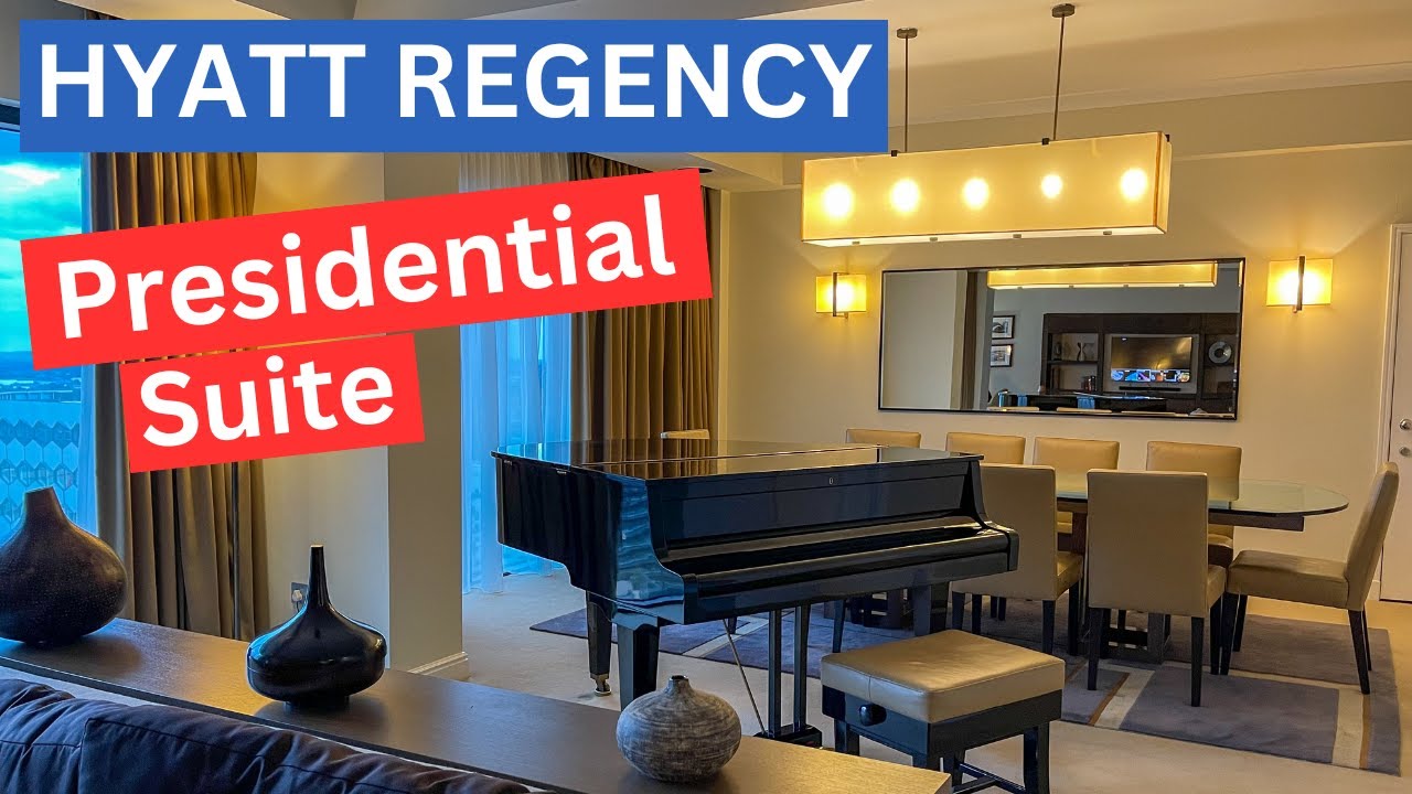 Внутри президентского люкса отеля Hyatt Regency в Бирмингеме