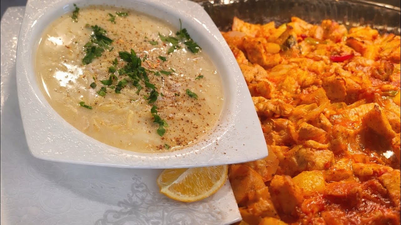 Bir Tabakta Mutluluk 🤍Şifa Gibi Çorba + Fırında Tavuk Patates | Ev Yemeği Sevenler Buraya!