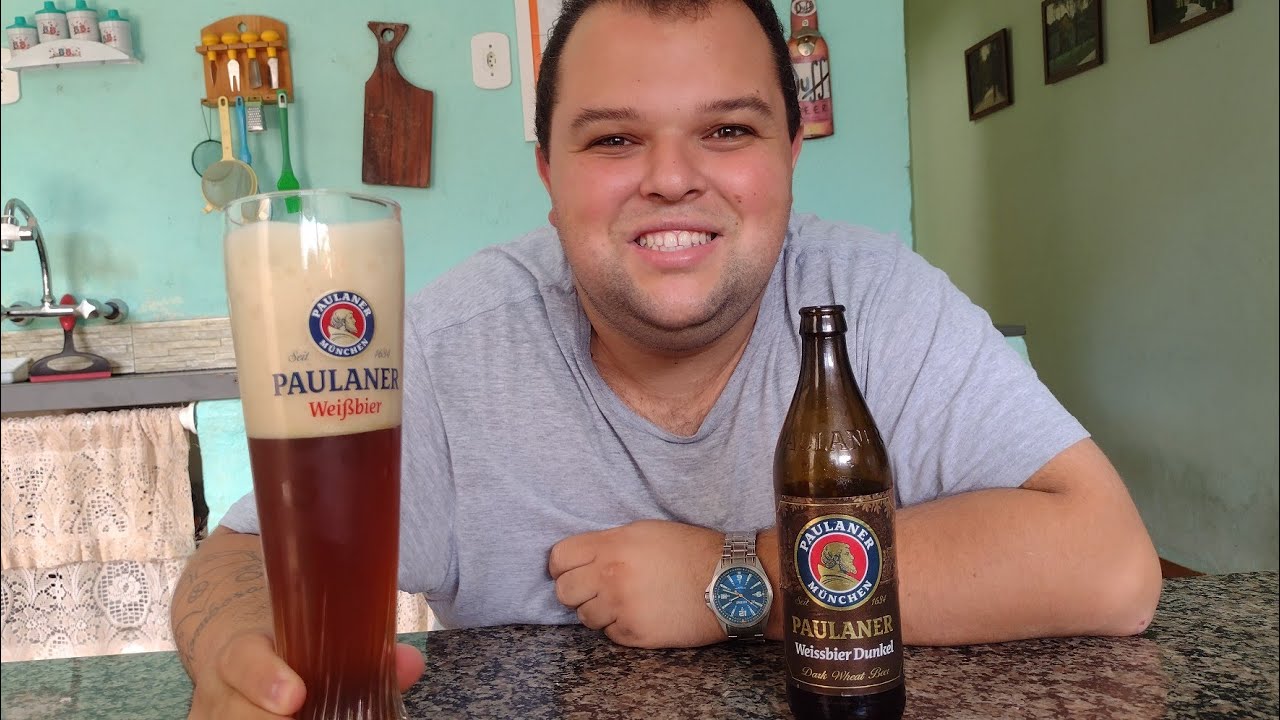 Degustação da cerveja Paulaner Weissbier Dunkel #paulaner #weissbierdunkel #cervejaalema #beer #bier