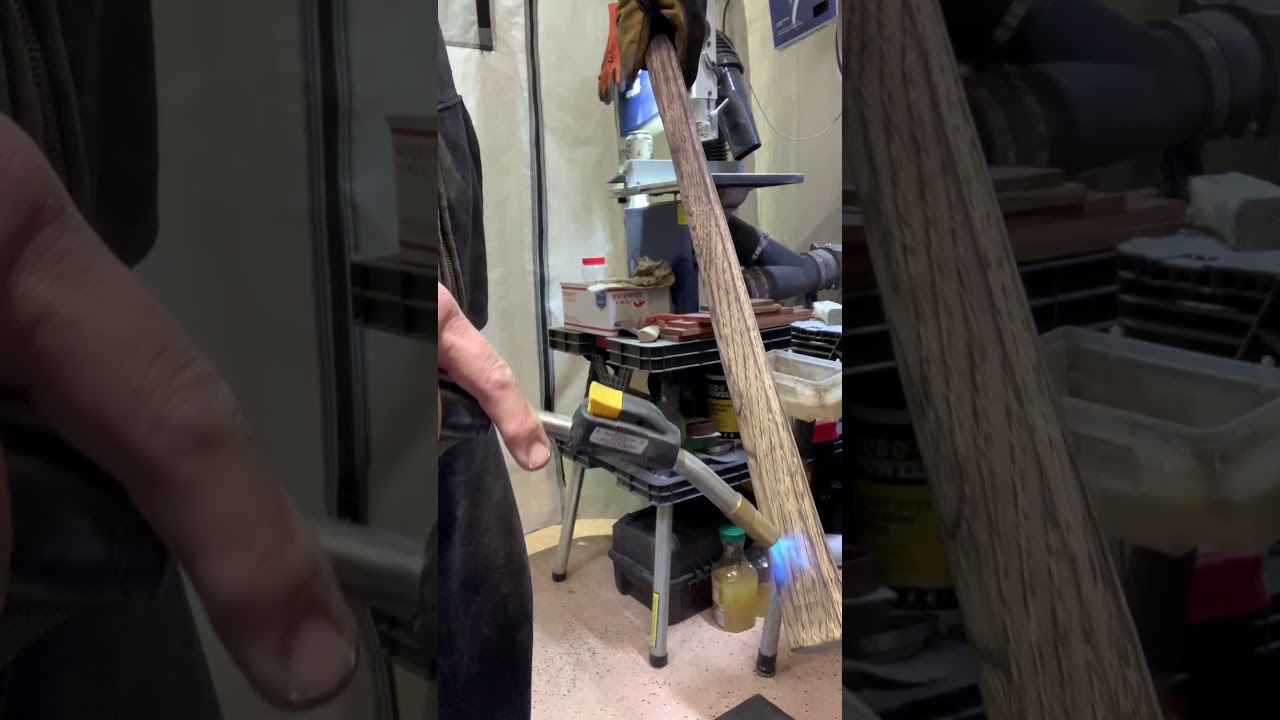 Burning an axe handle and Danish oil