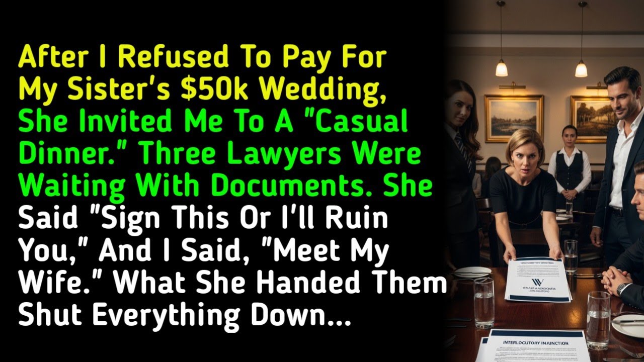 After I Refused To Pay For My Sister's $50k Wedding, She Invited Me To A 