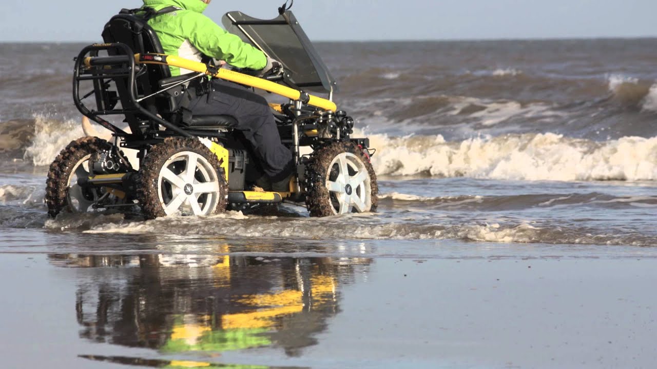 TerrainHopper: Mobility Scooter On The Beach, Wheel Chair on the Beach with ease