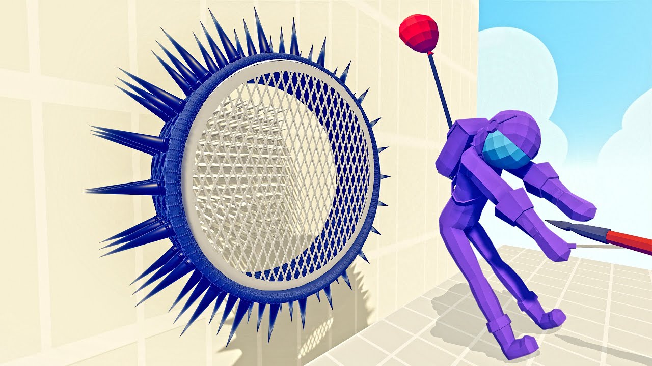 BALLISTIC SPEAR IMPACT ON THE GRID | TABS - Totally Accurate Battle Simulator